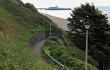 (Bournemouth) A zig-zag path leads from the end of St Michael's St. to the beach