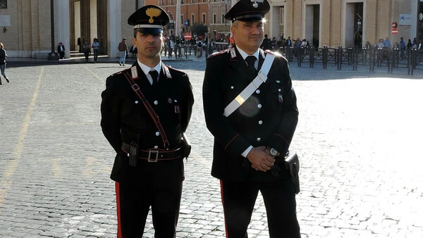 The Carabinieri have a very distinct uniform